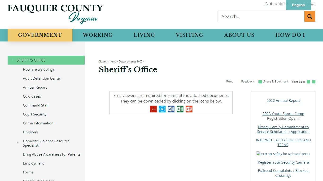 Sheriff's Office | Fauquier County, VA